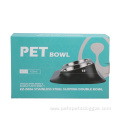 Pet Water Bowls Slanted Double Dog Food Bowl